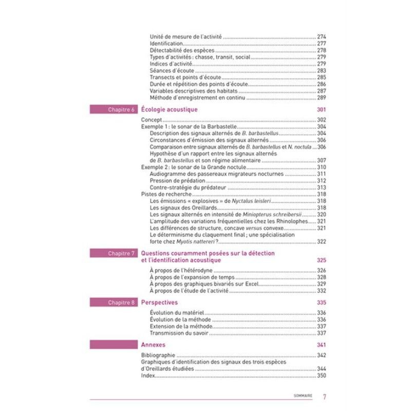 Ecologie acoustique des chiroptères d'Europe - Identification des espèces, étude de leurs habitats et comportements de chasse