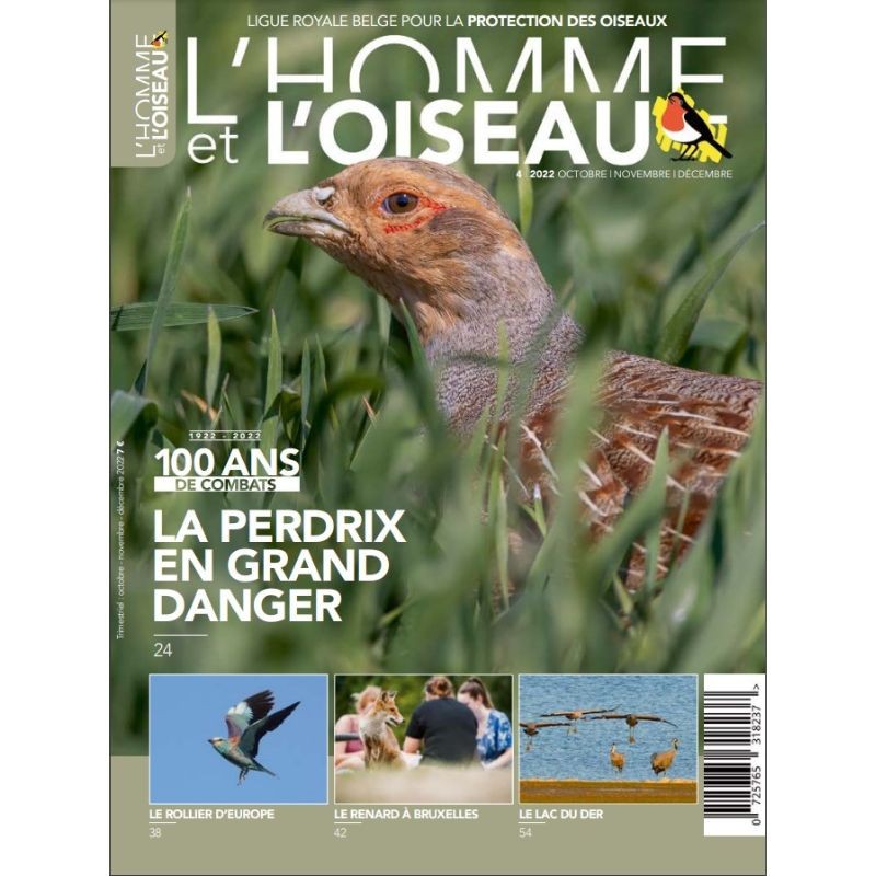 Revue L'Homme et l'Oiseau - La Perdrix en grand danger – 4/2022