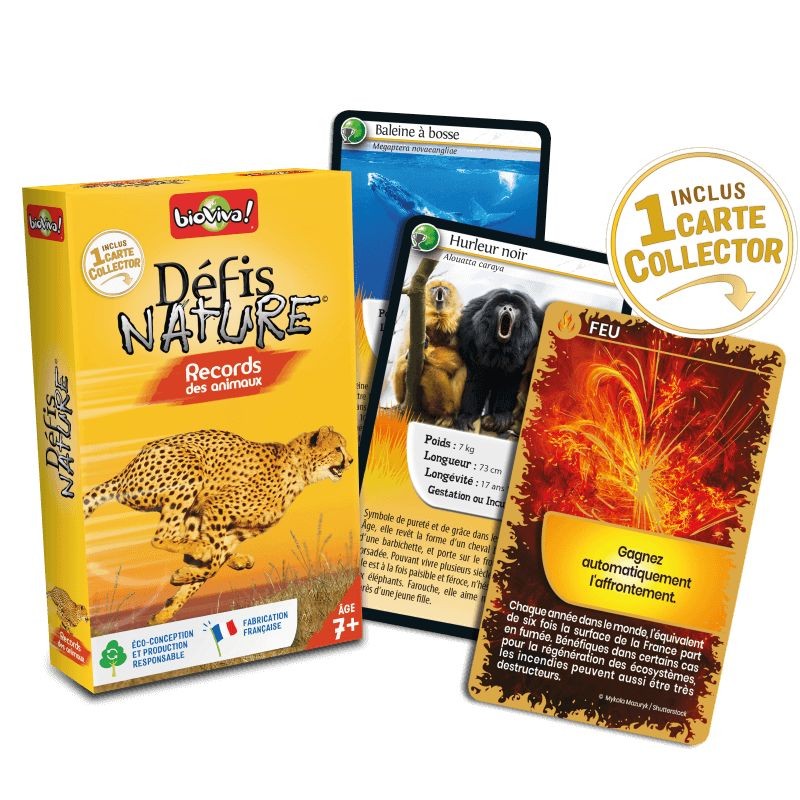 Jeu Défis Nature - Records des animaux - Bioviva Jeu Défis Nature - Records des animaux - Bioviva