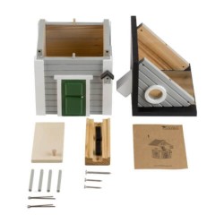 Nichoir et mangeoire Multiholk - Bois de Mélèze - Vert/Bleu/Bleu et blanc/Gris Nichoir et mangeoire Multiholk - Bois de Mélèze - Vert/Bleu/Bleu et blanc/Gris