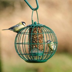 Silo pour cacahuètes avec cage de protection London