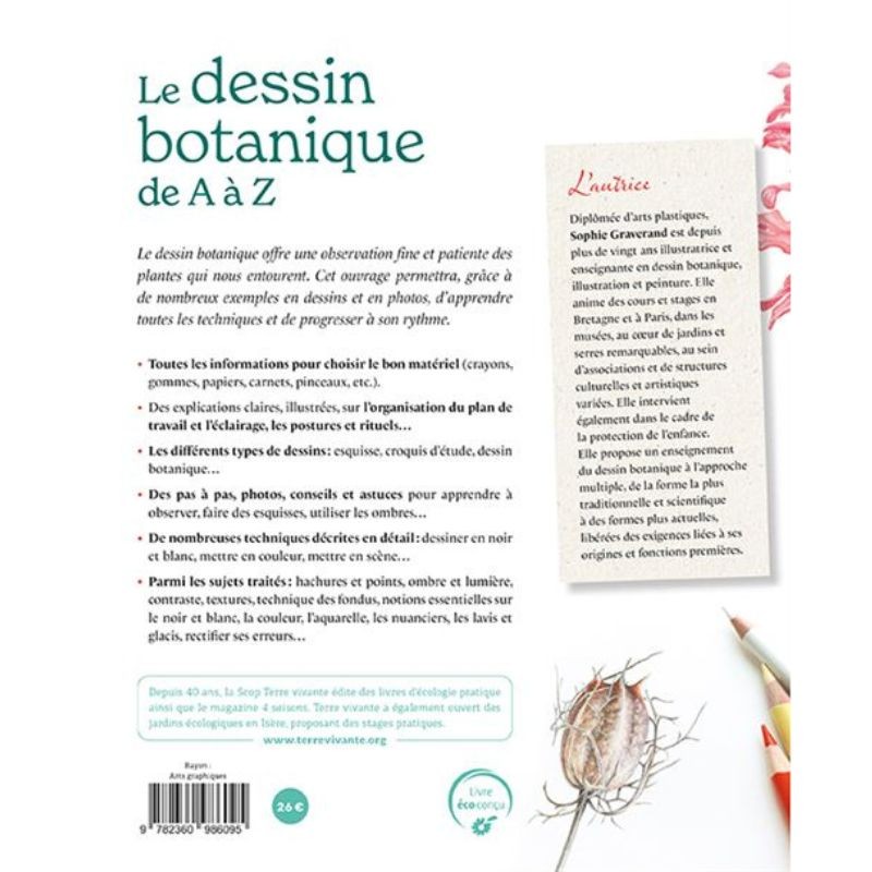 Le dessin botanique de A à Z - Observer, s’entraîner, dessiner, mettre en couleur