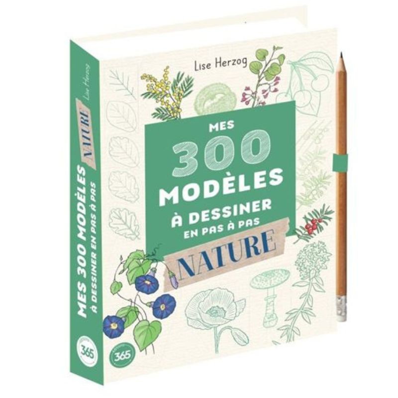 300 modèles à dessiner en pas-à-pas - Nature