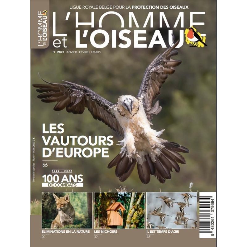Revue L'Homme et l'Oiseau - Les vautours d'Europe – 1/2023
