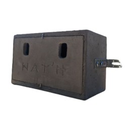 Nichoir à moineaux à fixer - Double - Béton de bois - Nat'h Nichoir à moineaux à fixer - Double - Béton de bois - Nat'h