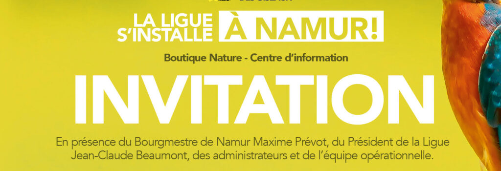 Inauguration du Centre d’information et de la Boutique Nature à Namur !