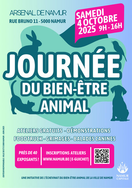 affiche journee bien etre animal namur