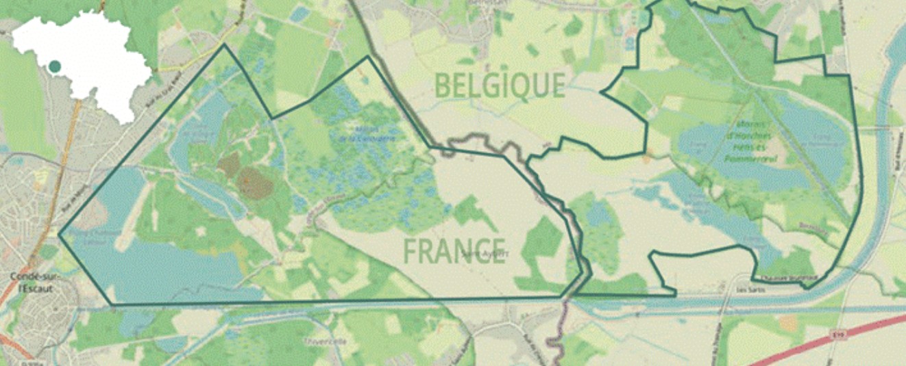 carte marais d harchies