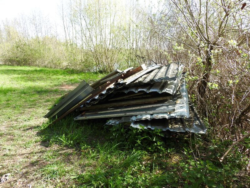 hutte de chasse demontee